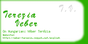 terezia veber business card